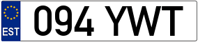 Trailer License Plate